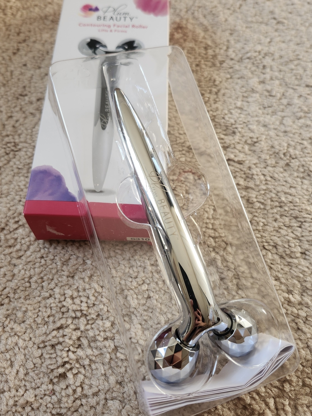 Open Box Plum Beauty Contour Facial Roller